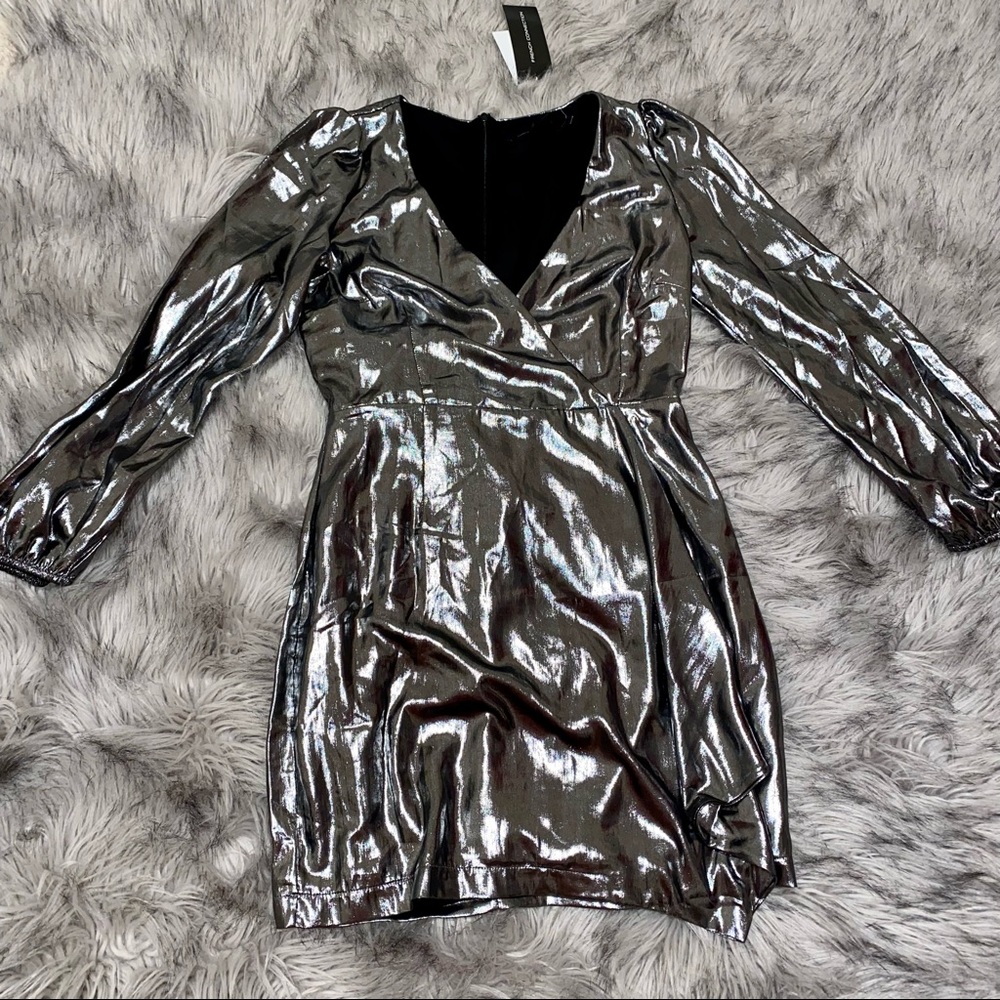 FRENCH CONNECTION Metallic Dress - Picture 6 of 16